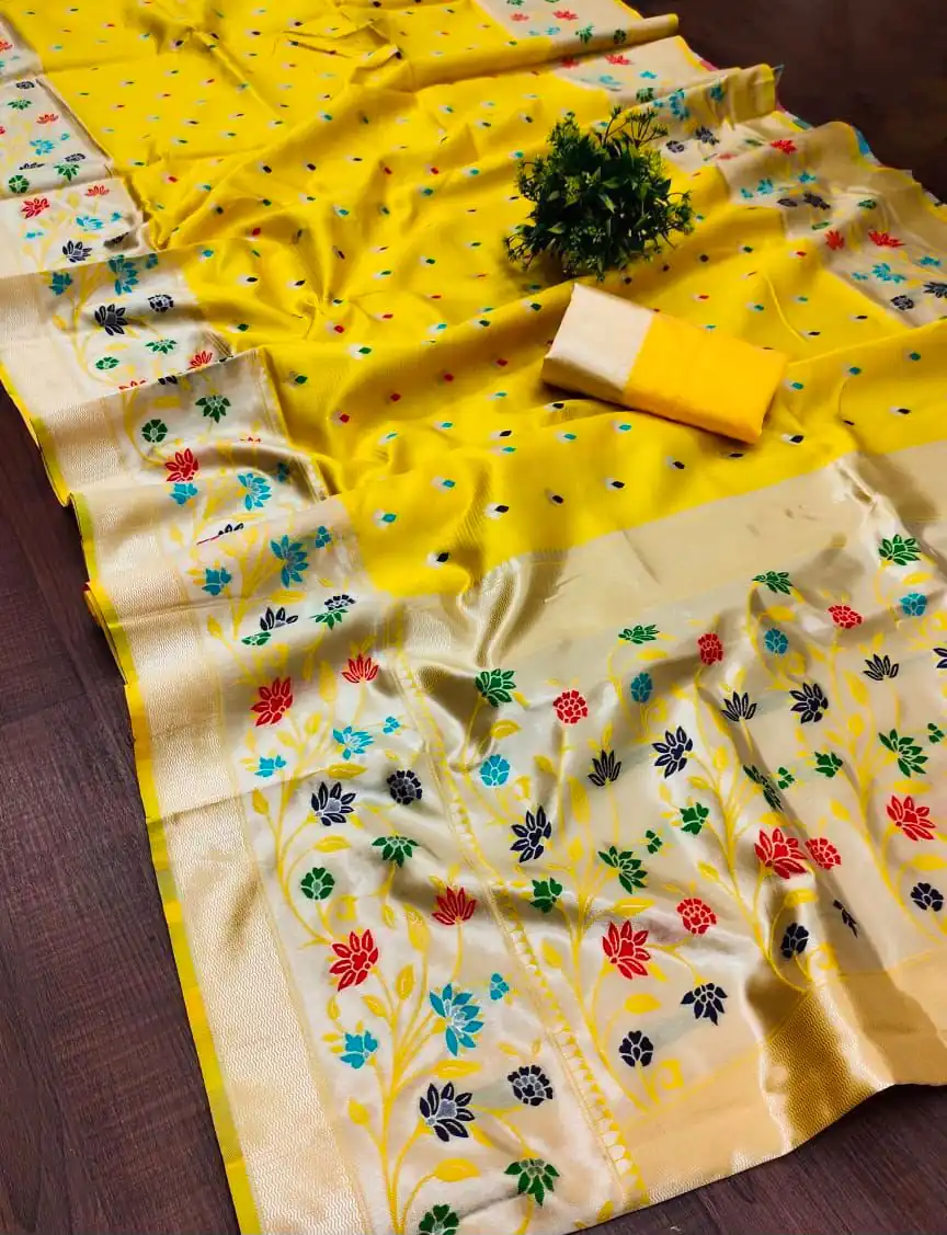 KPR 295 Yellow Soft Lichi Silk Cloth Saree Perfect for Wedding, Party, Family Gatherings, Sangeet, Ethnic Day – . Festive Deal ₹1449. Delivery 4-6 Workin | Bollywood Sarees, Creative Sarees, Designer Sarees, Embroidered Sarees, Ethnic Saree, Modern Digital sarees, Party Wear Sarees, Sarees