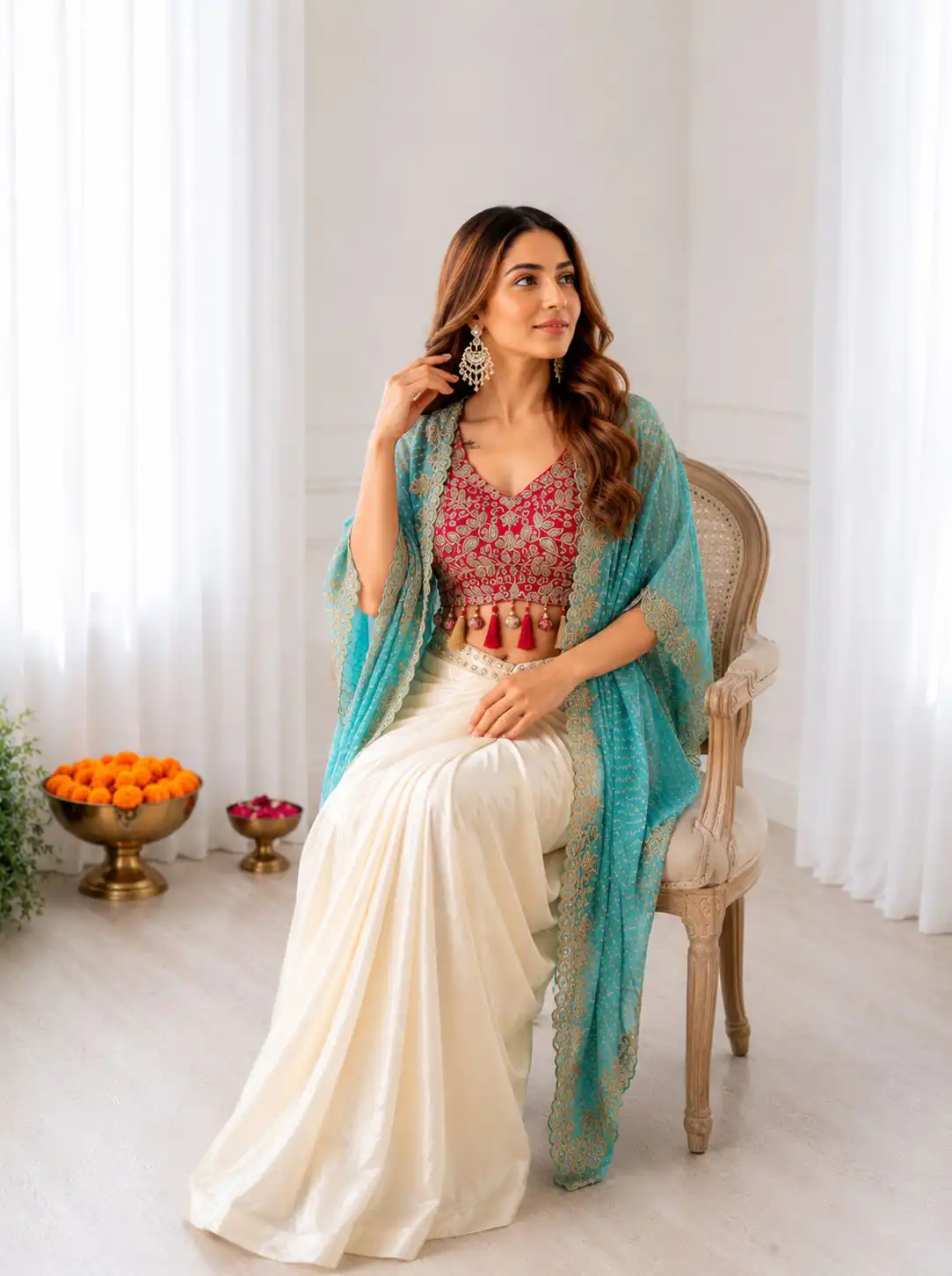 BB 48 Blue Crepe Silk Dhoti Suit Perfect for Wedding, Party, Festival Celebrations, Holi, Pooja – . Introductory Price ₹2099. Delivery 4-6 Working | Jump Suits, Straight Suits, Casual Suits, Creative suits, Designer Suits, Palazzo Suits, Party Wear Suits, Patiala Suits, Salwar suit