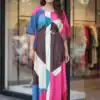 INLI Kaftan vol 7.0 Trendy Multi French Crape Prints Kaftan Kurti . Get it for ₹1399. Delivery 4-6 Working Days. Shop now. | Bollywood Kurti, Creative Kurtis, Designer Kurti, Kurti, Party Wear Kurti, Selfie Kurti