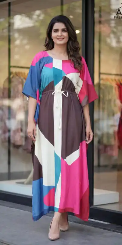 INLI Kaftan vol 7.0 Trendy Multi French Crape Prints Kaftan Kurti . Get it for ₹1399. Delivery 4-6 Working Days. Shop now. | Bollywood Kurti, Creative Kurtis, Designer Kurti, Kurti, Party Wear Kurti, Selfie Kurti