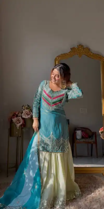 ZC NEHA Blue Mox Fendy Salwar Suit with Embroidery Work & Sequins Work. Get it for ₹2449. Delivery 4-6 Working Days. Shop now. | Jump Suits, Straight Suits, Casual Suits, Creative suits, Designer Suits, Palazzo Suits, Party Wear Suits, Patiala Suits, Salwar suit