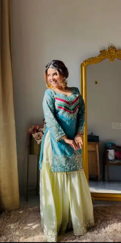ZC NEHA Blue Mox Fendy Salwar Suit with Embroidery Work & Sequins Work. Get it for ₹2449. Delivery 4-6 Working Days. Shop now. | Jump Suits, Straight Suits, Casual Suits, Creative suits, Designer Suits, Palazzo Suits, Party Wear Suits, Patiala Suits, Salwar suit