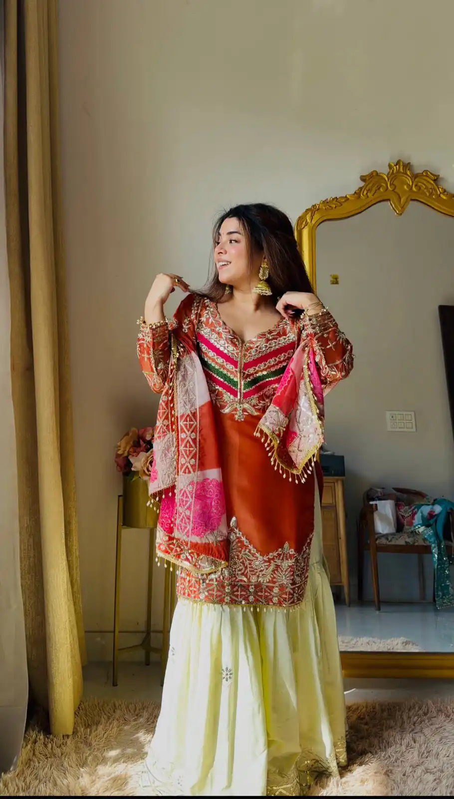 ZC NEHA Orange Mox Fendy Salwar Suit with Embroidery Work & Sequins Work. Get it for ₹2449. Delivery 4-6 Working Days. Shop now. | Jump Suits, Straight Suits, Casual Suits, Creative suits, Designer Suits, Palazzo Suits, Party Wear Suits, Patiala Suits, Salwar suit