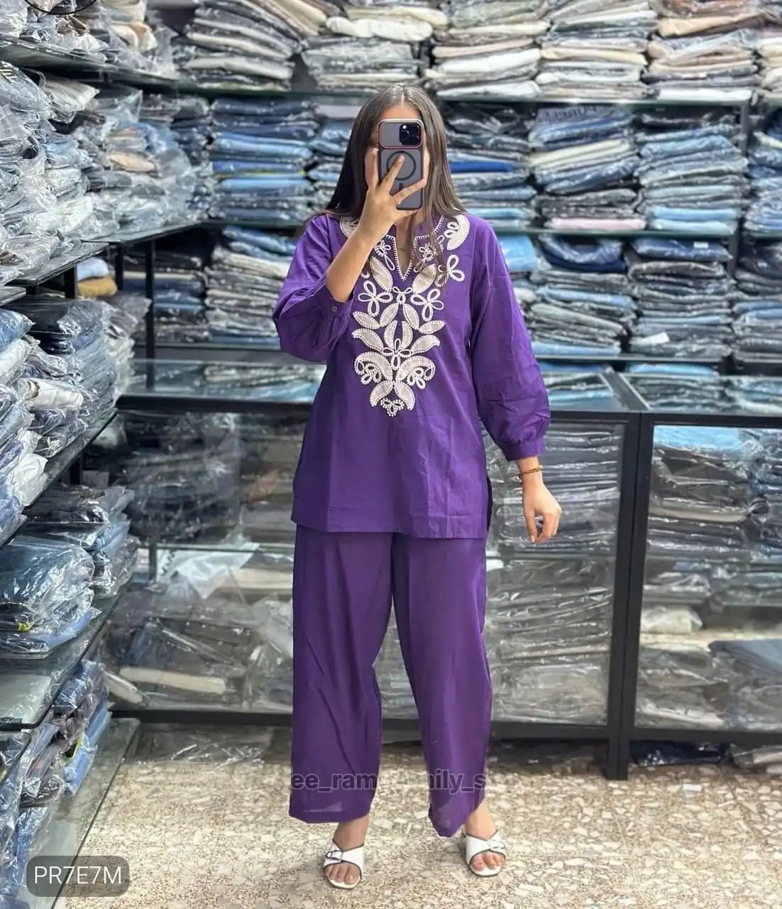 MF 1128 Purple | Color Tesla Cotton Kurti with Embroidery Work. Festive Deal ₹1449. Delivery 4-6 Working Days. Online Shop now. | Bollywood Kurti, Creative Kurtis, Designer Kurti, Kurti, Party Wear Kurti, Selfie Kurti