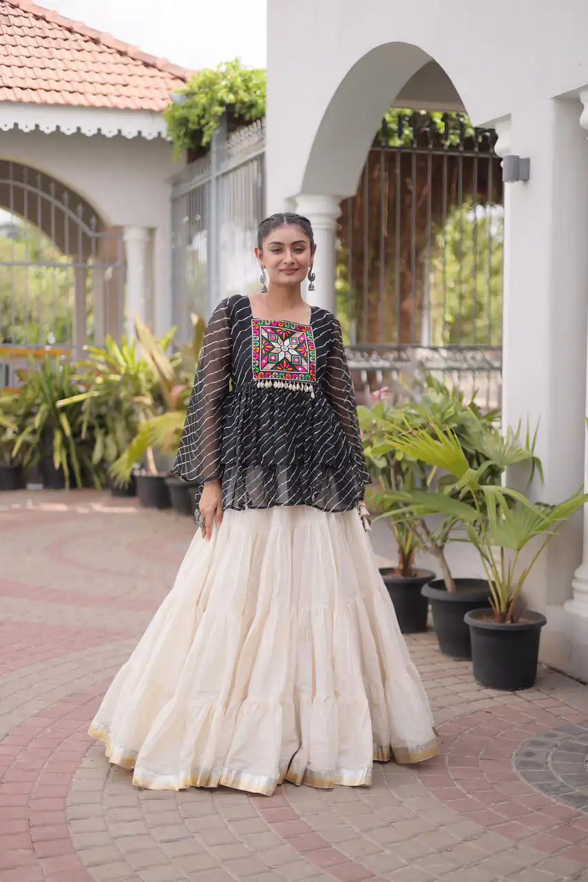 KA 5074 Black Kora Cotton Lehenga Choli erfect for Wedding, Party, Haldi, Traditional Day, Makar Sankranti – . Special Price ₹2849. Delivery 4-6 Working | Bollywood Lehenga, Creative Lehenga, Designer Lehenga, Embroidered Lehenga, Lehenga, Party Wear Lehenga