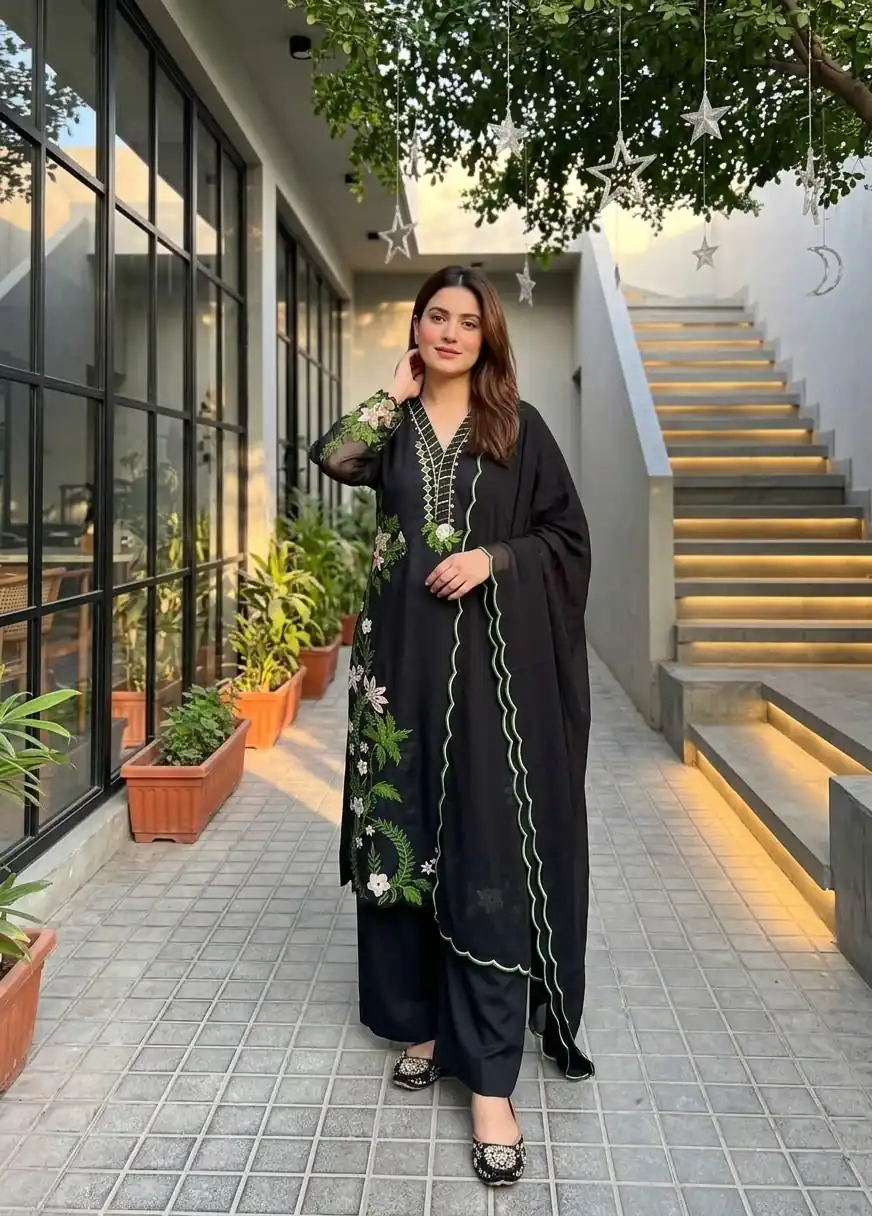 ST 249 Black Roman Silk Salwar Suit with Sequins Work & Embroidery Work. Available at ₹2099 only. Delivery 4-6 Working Days. Shop now. | Jump Suits, Straight Suits, Casual Suits, Creative suits, Designer Suits, Palazzo Suits, Party Wear Suits, Patiala Suits, Salwar suit