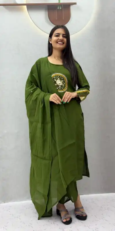 PC 598 Green Roman Silk Salwar Suit with Sequins Work & Embroidery Work. Available at ₹2099 only. Delivery 4-6 Working Days. Shop now. | Jump Suits, Straight Suits, Casual Suits, Creative suits, Designer Suits, Palazzo Suits, Party Wear Suits, Patiala Suits, Salwar suit