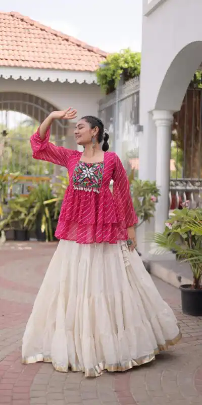 KA 5074 Pink Kora Cotton Lehenga Choli erfect for Wedding, Party, Haldi, Traditional Day, Makar Sankranti – . Special Price ₹2849. Delivery 4-6 Working | Bollywood Lehenga, Creative Lehenga, Designer Lehenga, Embroidered Lehenga, Lehenga, Party Wear Lehenga