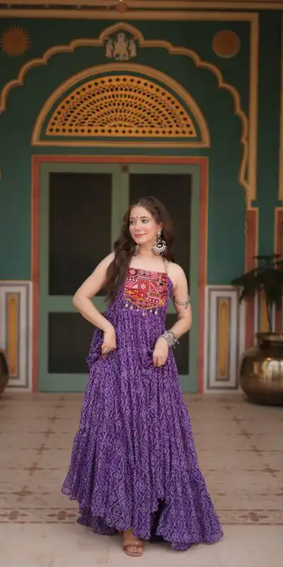 KA 1119 Purple Gown Perfect for Wedding, Party, Makar Sankranti, Festival Celebrations, Engagement –. Grab it for ₹1799. Delivery 4-6 Worki | Bollywood Gowns, Creative Gowns, Designer Gowns, Embroidered Gowns, Gowns, Party Wear Gowns