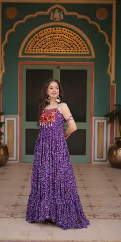 KA 1119 Purple Gown Perfect for Wedding, Party, Makar Sankranti, Festival Celebrations, Engagement –. Grab it for ₹1799. Delivery 4-6 Worki | Bollywood Gowns, Creative Gowns, Designer Gowns, Embroidered Gowns, Gowns, Party Wear Gowns