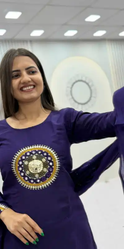 PC 598 Purple Roman Silk Salwar Suit with Sequins Work & Embroidery Work. Available at ₹2099 only. Delivery 4-6 Working Days. Shop now. | Jump Suits, Straight Suits, Casual Suits, Creative suits, Designer Suits, Palazzo Suits, Party Wear Suits, Patiala Suits, Salwar suit