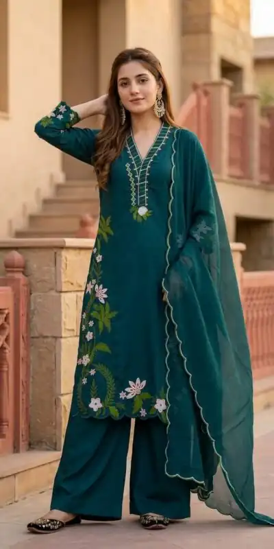ST 249 Teal Roman Silk Salwar Suit with Sequins Work & Embroidery Work. Available at ₹2099 only. Delivery 4-6 Working Days. Shop now. | Jump Suits, Straight Suits, Casual Suits, Creative suits, Designer Suits, Palazzo Suits, Party Wear Suits, Patiala Suits, Salwar suit