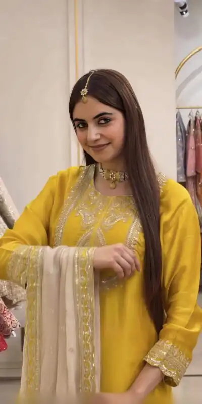 NSR 908 Yellow Color Chinon Silk Salwar Suit with Embroidery Work. Online Get it for ₹2399. Delivery 4-6 Working Days. Shop now. | Jump Suits, Straight Suits, Casual Suits, Creative suits, Designer Suits, Palazzo Suits, Party Wear Suits, Patiala Suits, Salwar suit