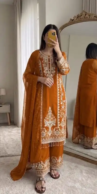 SRK 5365 Mastered Faux Georgette Salwar Suit erfect for Wedding, Party, Mehendi, Pongal, Reception – . Available at ₹2449 only. Delivery 4-6 Working Days | Jump Suits, Straight Suits, Casual Suits, Creative suits, Designer Suits, Palazzo Suits, Party Wear Suits, Patiala Suits, Salwar suit