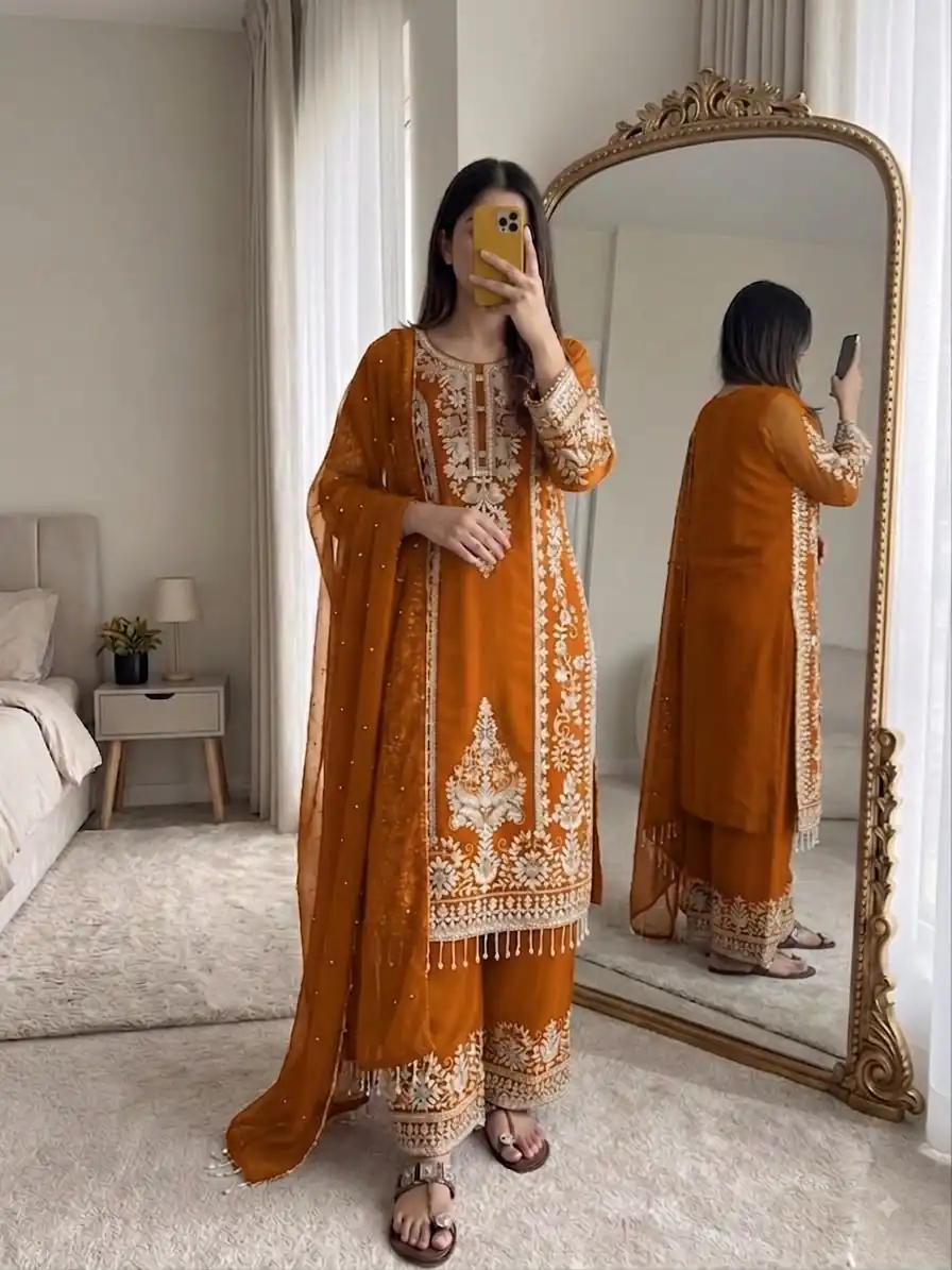 SRK 5365 Mastered Faux Georgette Salwar Suit erfect for Wedding, Party, Mehendi, Pongal, Reception – . Available at ₹2449 only. Delivery 4-6 Working Days | Jump Suits, Straight Suits, Casual Suits, Creative suits, Designer Suits, Palazzo Suits, Party Wear Suits, Patiala Suits, Salwar suit