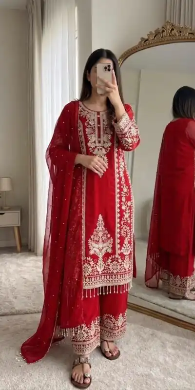 SRK 5365 Pink Faux Georgette Salwar Suit erfect for Wedding, Party, Mehendi, Pongal, Reception – . Available at ₹2449 only. Delivery 4-6 Working Days | Jump Suits, Straight Suits, Casual Suits, Creative suits, Designer Suits, Palazzo Suits, Party Wear Suits, Patiala Suits, Salwar suit