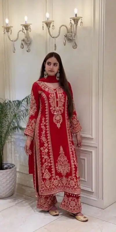 SRK 5365 Pink Faux Georgette Salwar Suit erfect for Wedding, Party, Mehendi, Pongal, Reception – . Available at ₹2449 only. Delivery 4-6 Working Days | Jump Suits, Straight Suits, Casual Suits, Creative suits, Designer Suits, Palazzo Suits, Party Wear Suits, Patiala Suits, Salwar suit