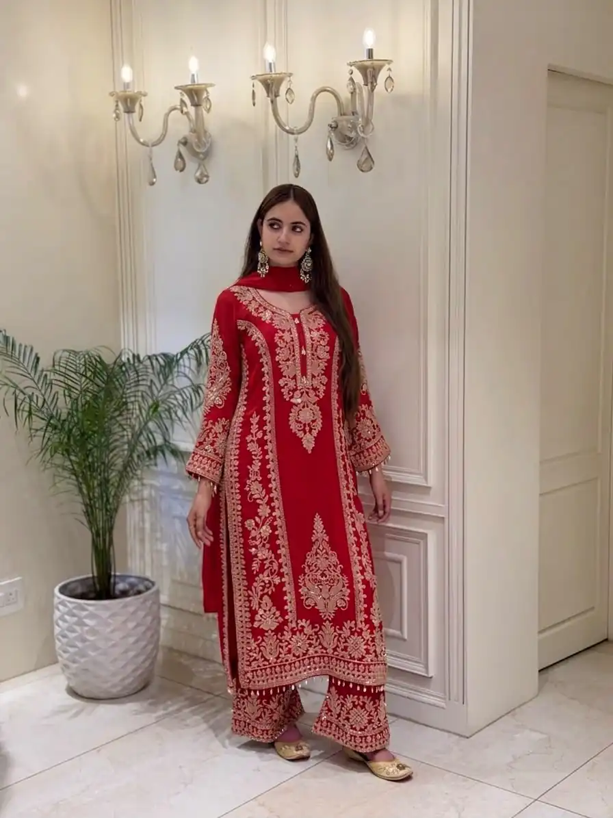 SRK 5365 Pink Faux Georgette Salwar Suit erfect for Wedding, Party, Mehendi, Pongal, Reception – . Available at ₹2449 only. Delivery 4-6 Working Days | Jump Suits, Straight Suits, Casual Suits, Creative suits, Designer Suits, Palazzo Suits, Party Wear Suits, Patiala Suits, Salwar suit