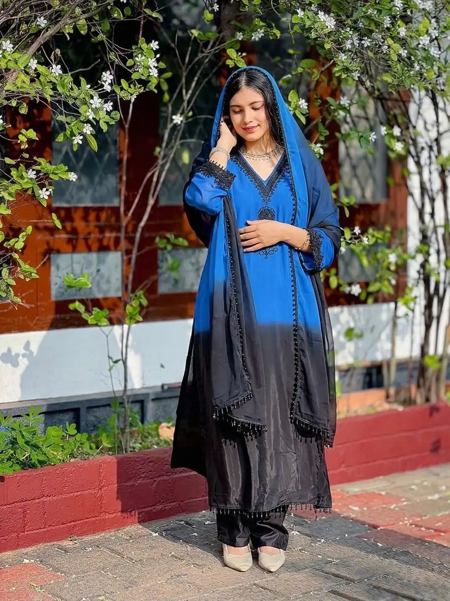 SR 1710 Blue French Crep Silk Salwar Suit Perfect for Wedding, Party, Engagement, Baisakhi, Pongal – . Special Price ₹2149. Delivery 4-6 Working Days | Jump Suits, Straight Suits, Casual Suits, Creative suits, Designer Suits, Palazzo Suits, Party Wear Suits, Patiala Suits, Salwar suit