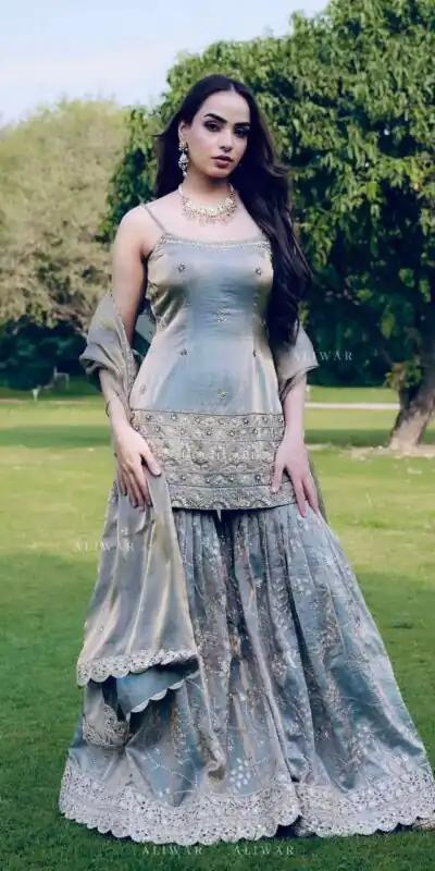 ST 227 Grey in Color Organza Silk Embroidery Work Salwar Suit . Festive Deal ₹2399. Delivery 4-6 Working Days. Online Shop now. | Jump Suits, Straight Suits, Casual Suits, Creative suits, Designer Suits, Palazzo Suits, Party Wear Suits, Patiala Suits, Salwar suit