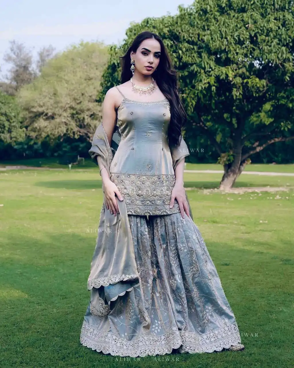 ST 227 Grey in Color Organza Silk Embroidery Work Salwar Suit . Festive Deal ₹2399. Delivery 4-6 Working Days. Online Shop now. | Jump Suits, Straight Suits, Casual Suits, Creative suits, Designer Suits, Palazzo Suits, Party Wear Suits, Patiala Suits, Salwar suit
