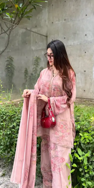 JF 008 Light Pink Colour Digital Print Salwar Suit in Black Faux Georgette. Now at just ₹2149. Delivery 4-6 Working Days. Shop now. | Jump Suits, Straight Suits, Casual Suits, Creative suits, Designer Suits, Palazzo Suits, Party Wear Suits, Patiala Suits, Salwar suit