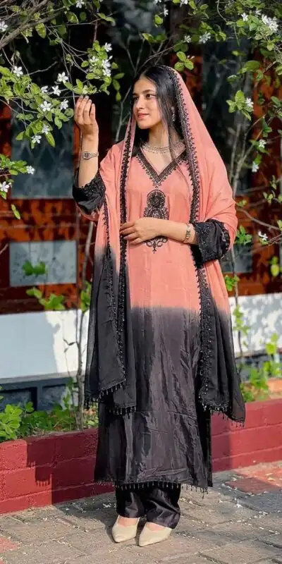 SR 1710 Peach French Crep Silk Salwar Suit Perfect for Wedding, Party, Engagement, Baisakhi, Pongal – . Special Price ₹2149. Delivery 4-6 Working Days | Jump Suits, Straight Suits, Casual Suits, Creative suits, Designer Suits, Palazzo Suits, Party Wear Suits, Patiala Suits, Salwar suit