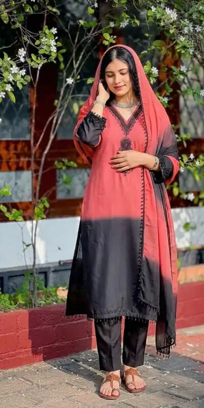 SR 1710 Peach French Crep Silk Salwar Suit Perfect for Wedding, Party, Engagement, Baisakhi, Pongal – . Special Price ₹2149. Delivery 4-6 Working Days | Jump Suits, Straight Suits, Casual Suits, Creative suits, Designer Suits, Palazzo Suits, Party Wear Suits, Patiala Suits, Salwar suit