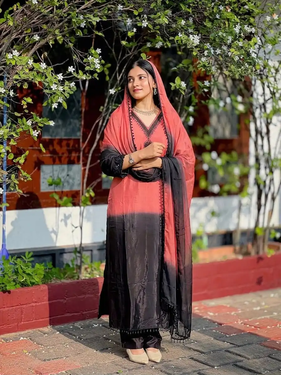 SR 1710 Peach French Crep Silk Salwar Suit Perfect for Wedding, Party, Engagement, Baisakhi, Pongal – . Special Price ₹2149. Delivery 4-6 Working Days | Jump Suits, Straight Suits, Casual Suits, Creative suits, Designer Suits, Palazzo Suits, Party Wear Suits, Patiala Suits, Salwar suit