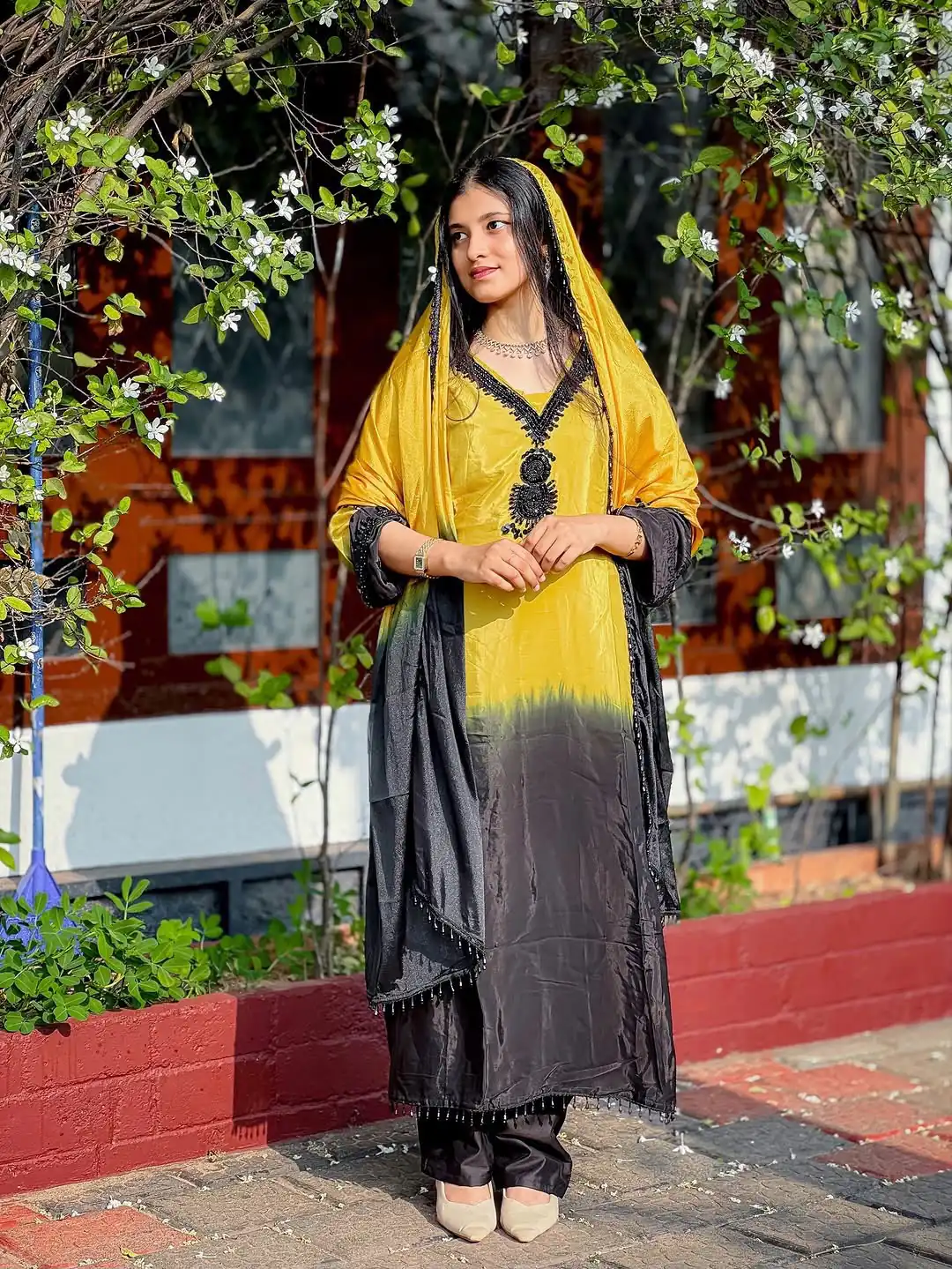 SR 1710 Yellow French Crep Silk Salwar Suit Perfect for Wedding, Party, Engagement, Baisakhi, Pongal – . Special Price ₹2149. Delivery 4-6 Working Days | Jump Suits, Straight Suits, Casual Suits, Creative suits, Designer Suits, Palazzo Suits, Party Wear Suits, Patiala Suits, Salwar suit