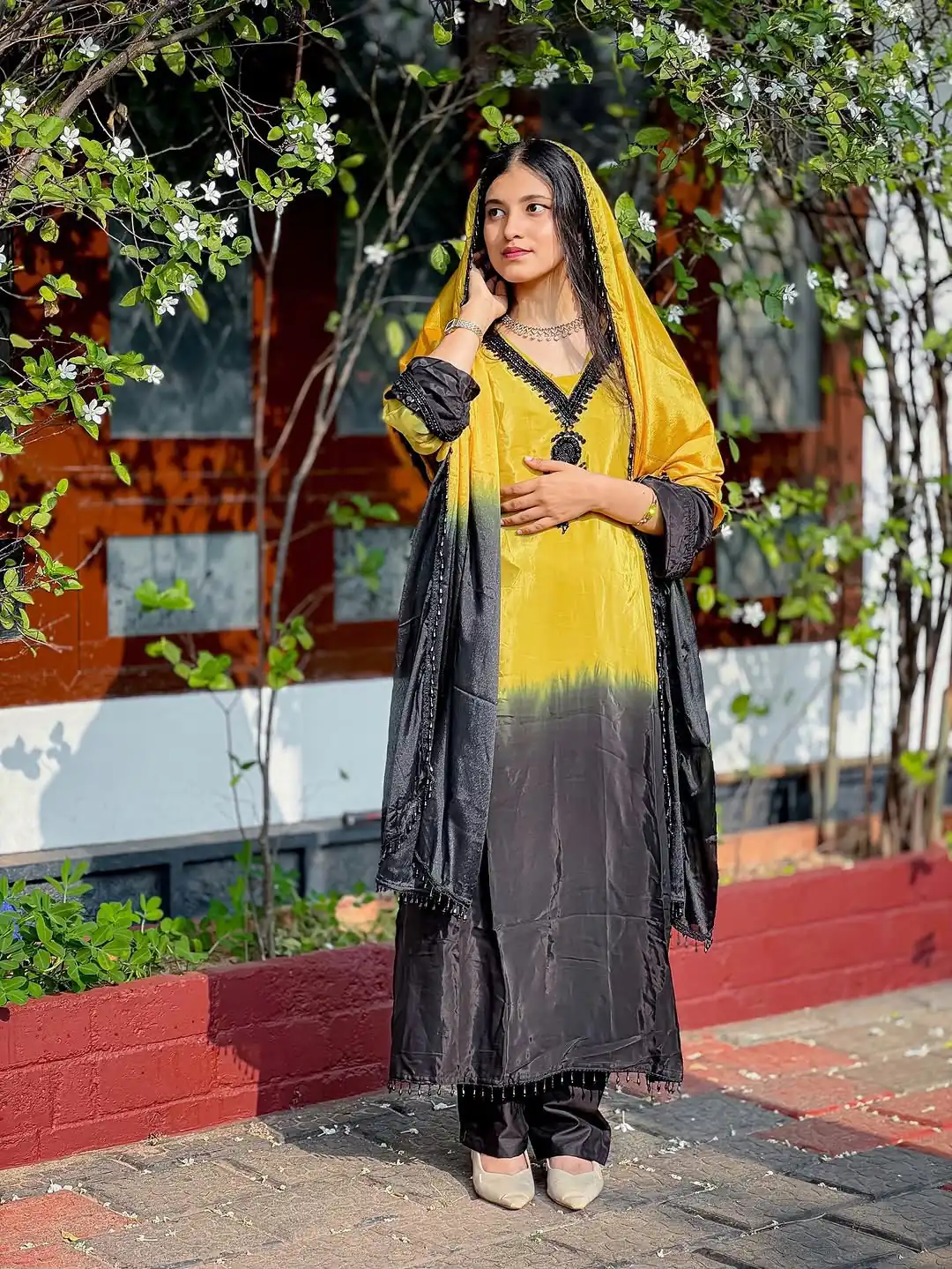 SR 1710 Yellow French Crep Silk Salwar Suit Perfect for Wedding, Party, Engagement, Baisakhi, Pongal – . Special Price ₹2149. Delivery 4-6 Working Days | Jump Suits, Straight Suits, Casual Suits, Creative suits, Designer Suits, Palazzo Suits, Party Wear Suits, Patiala Suits, Salwar suit