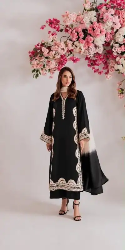 RTC 6060 Black in Biscuit Slab. Thread Embroidery & Embroidery Work Salwar Suit Special Price ₹2399. Delivery 4-6 Working Days. Shop now. | Jump Suits, Straight Suits, Casual Suits, Creative suits, Designer Suits, Palazzo Suits, Party Wear Suits, Patiala Suits, Salwar suit