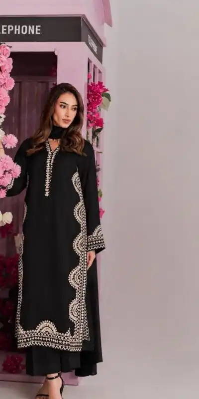 RTC 6060 Black in Biscuit Slab. Thread Embroidery & Embroidery Work Salwar Suit Special Price ₹2399. Delivery 4-6 Working Days. Shop now. | Jump Suits, Straight Suits, Casual Suits, Creative suits, Designer Suits, Palazzo Suits, Party Wear Suits, Patiala Suits, Salwar suit