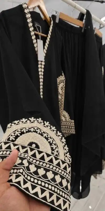 RTC 6060 Black in Biscuit Slab. Thread Embroidery & Embroidery Work Salwar Suit Special Price ₹2399. Delivery 4-6 Working Days. Shop now. | Jump Suits, Straight Suits, Casual Suits, Creative suits, Designer Suits, Palazzo Suits, Party Wear Suits, Patiala Suits, Salwar suit