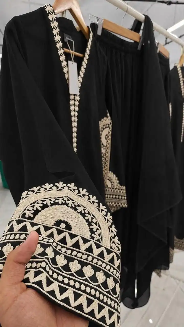 RTC 6060 Black in Biscuit Slab. Thread Embroidery & Embroidery Work Salwar Suit Special Price ₹2399. Delivery 4-6 Working Days. Shop now. | Jump Suits, Straight Suits, Casual Suits, Creative suits, Designer Suits, Palazzo Suits, Party Wear Suits, Patiala Suits, Salwar suit