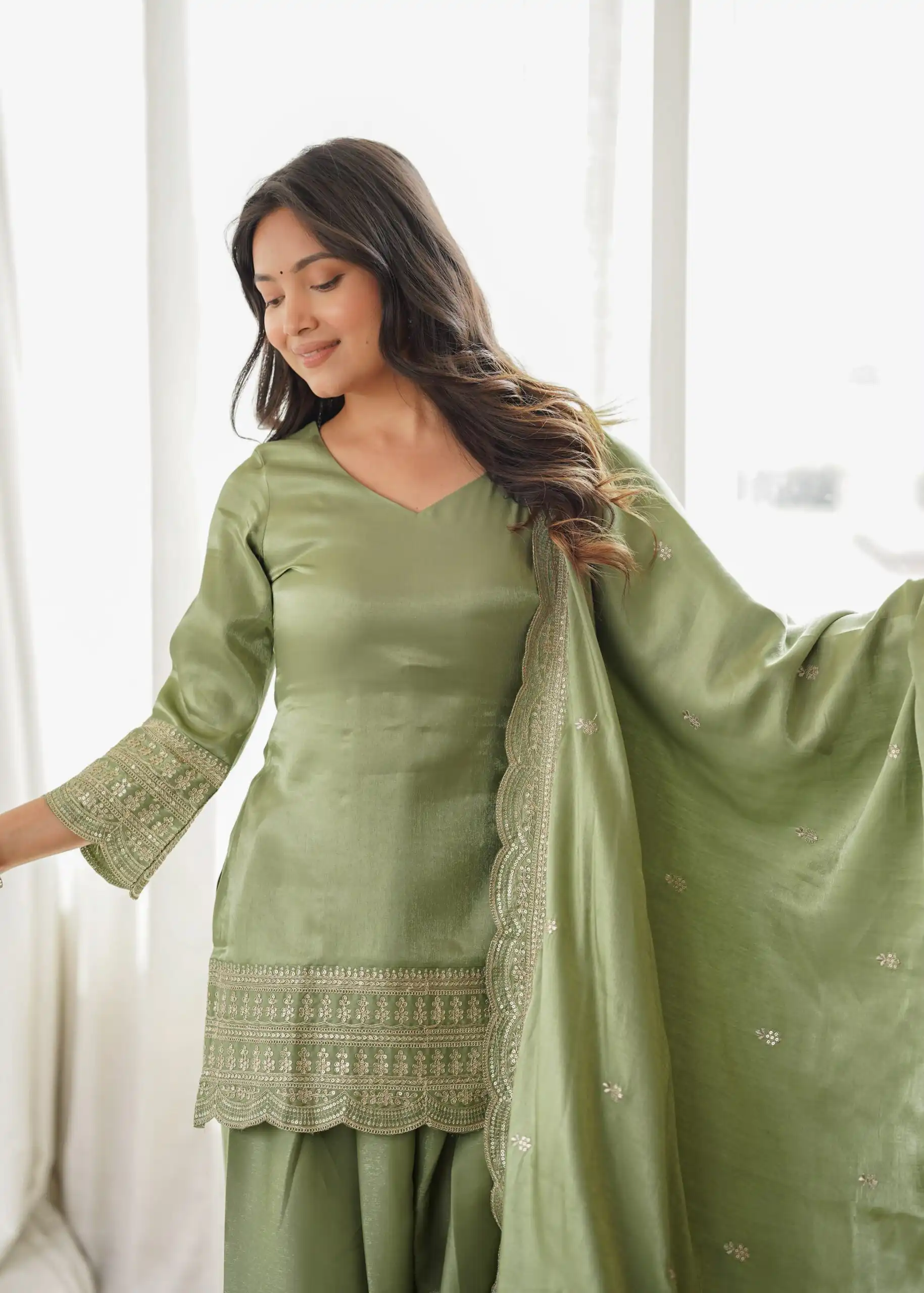 KB 304 Pista in Glass Roman Silk. Sequins Work & Embroidery Work Salwar Suit Festive Deal ₹1999. Delivery 4-6 Working Days. Shop now. | Jump Suits, Straight Suits, Casual Suits, Creative suits, Designer Suits, Palazzo Suits, Party Wear Suits, Patiala Suits, Salwar suit