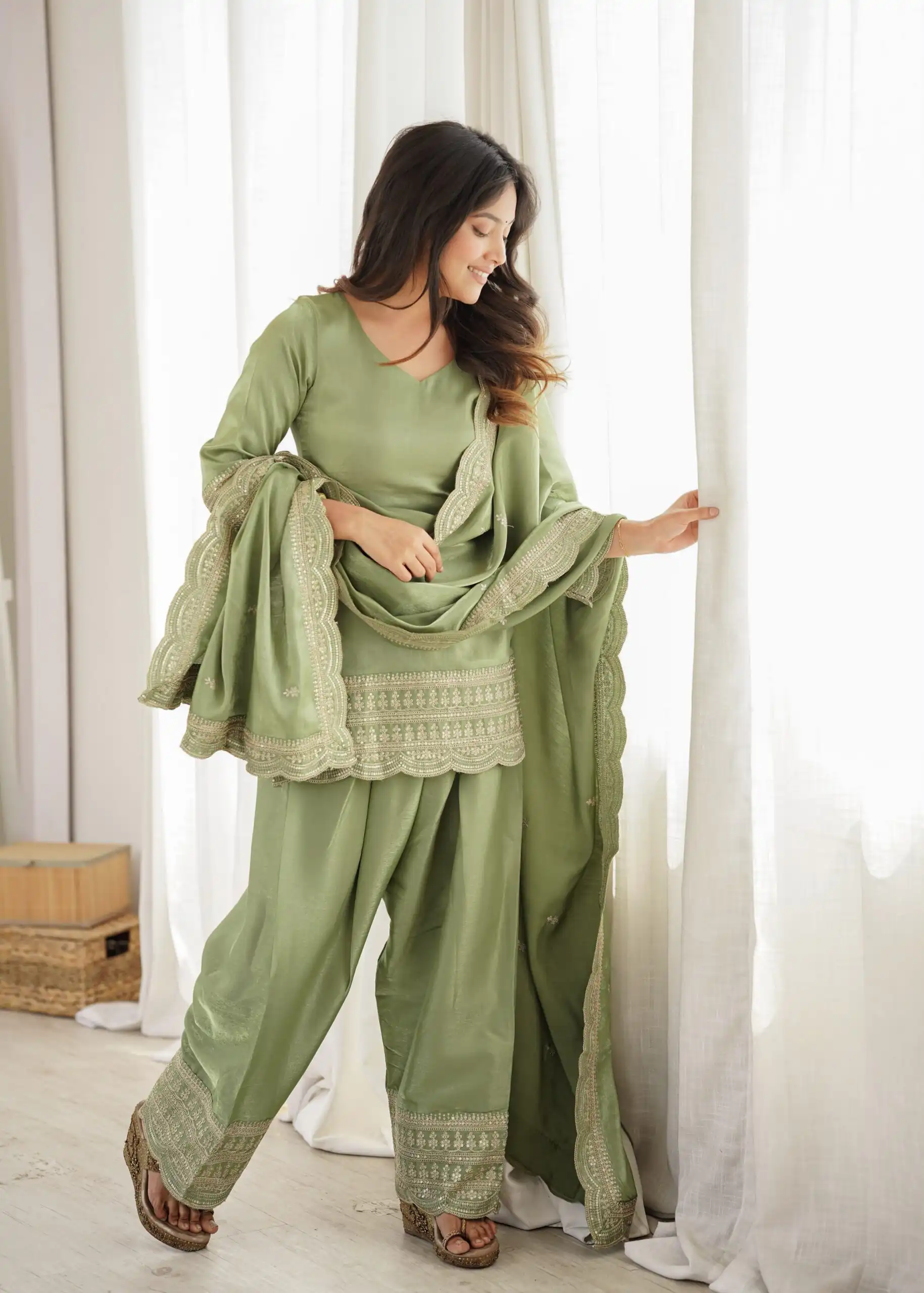 KB 304 Pista in Glass Roman Silk. Sequins Work & Embroidery Work Salwar Suit Festive Deal ₹1999. Delivery 4-6 Working Days. Shop now. | Jump Suits, Straight Suits, Casual Suits, Creative suits, Designer Suits, Palazzo Suits, Party Wear Suits, Patiala Suits, Salwar suit