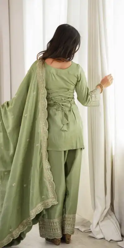 KB 304 Pista in Glass Roman Silk. Sequins Work & Embroidery Work Salwar Suit Festive Deal ₹1999. Delivery 4-6 Working Days. Shop now. | Jump Suits, Straight Suits, Casual Suits, Creative suits, Designer Suits, Palazzo Suits, Party Wear Suits, Patiala Suits, Salwar suit
