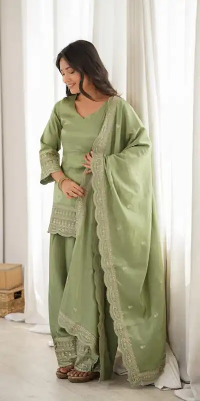 KB 304 Pista in Glass Roman Silk. Sequins Work & Embroidery Work Salwar Suit Festive Deal ₹1999. Delivery 4-6 Working Days. Shop now. | Jump Suits, Straight Suits, Casual Suits, Creative suits, Designer Suits, Palazzo Suits, Party Wear Suits, Patiala Suits, Salwar suit