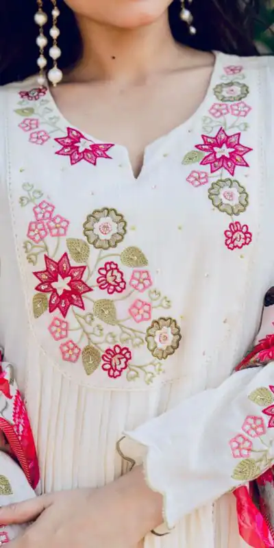DIVA 166 White Mal Chanderi Salwar Suit Perfect for Wedding, Party, Baisakhi, Housewarming, Sangeet – Introductory Price ₹2249. Delivery 4-6 Working D | Jump Suits, Straight Suits, Casual Suits, Creative suits, Designer Suits, Palazzo Suits, Party Wear Suits, Patiala Suits, Salwar suit