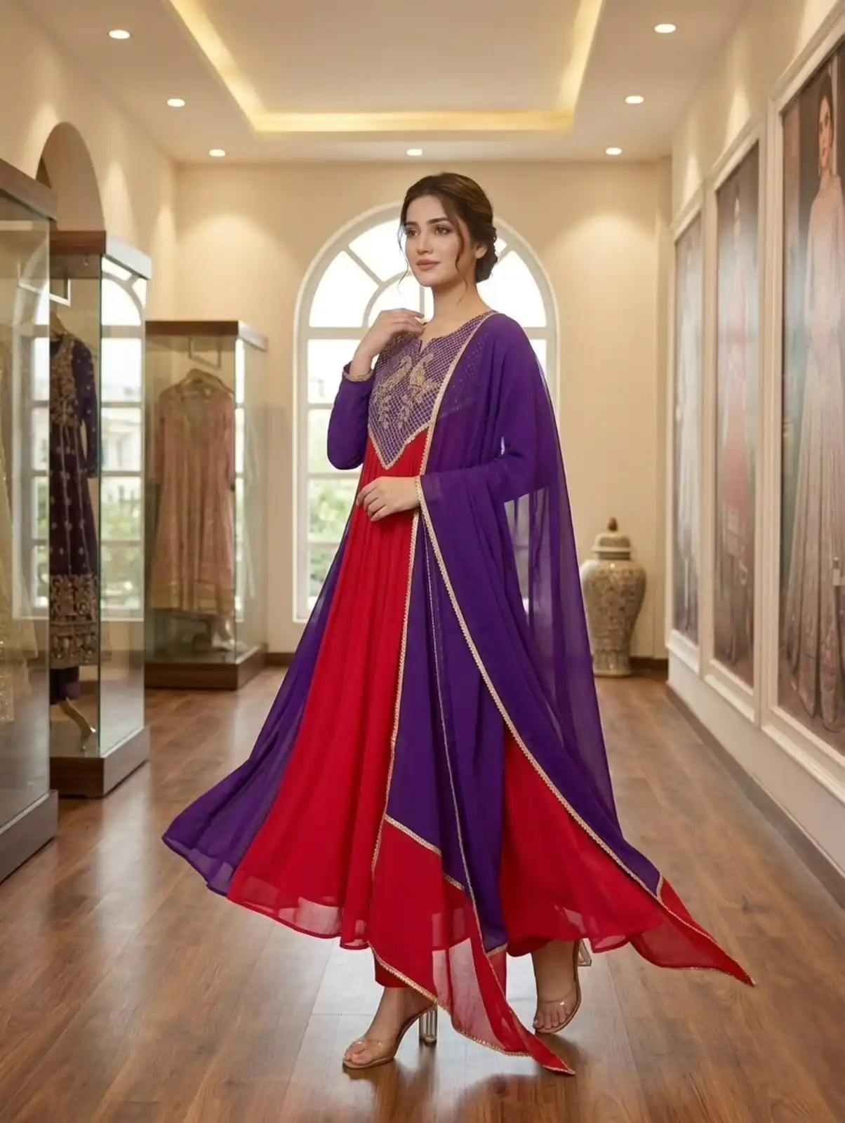 LG 2137 Purple Mul Chanderi Salwar Suit with Embroidery Work & Sequins Work. Festive Deal ₹2199. Delivery 4-6 Working Days. Shop nowp | Jump Suits, Straight Suits, Casual Suits, Creative suits, Designer Suits, Palazzo Suits, Party Wear Suits, Patiala Suits, Salwar suit