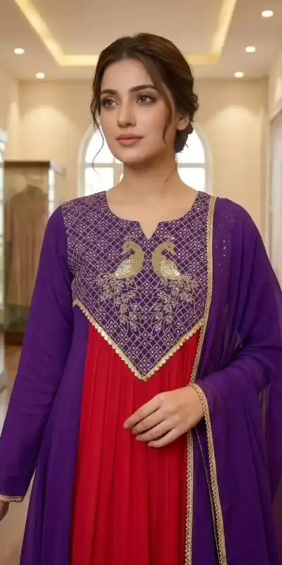 LG 2137 Purple Mul Chanderi Salwar Suit with Embroidery Work & Sequins Work. Festive Deal ₹2199. Delivery 4-6 Working Days. Shop nowp | Jump Suits, Straight Suits, Casual Suits, Creative suits, Designer Suits, Palazzo Suits, Party Wear Suits, Patiala Suits, Salwar suit