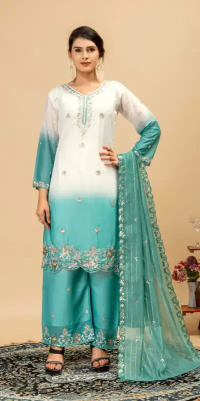 ST 1198 Firozi in Star Georgette Embroidery Work Salwar Suit . Introductory Price ₹2399. Delivery 4-6 Working Days. Shop now. | Jump Suits, Straight Suits, Casual Suits, Creative suits, Designer Suits, Palazzo Suits, Party Wear Suits, Patiala Suits, Salwar suit