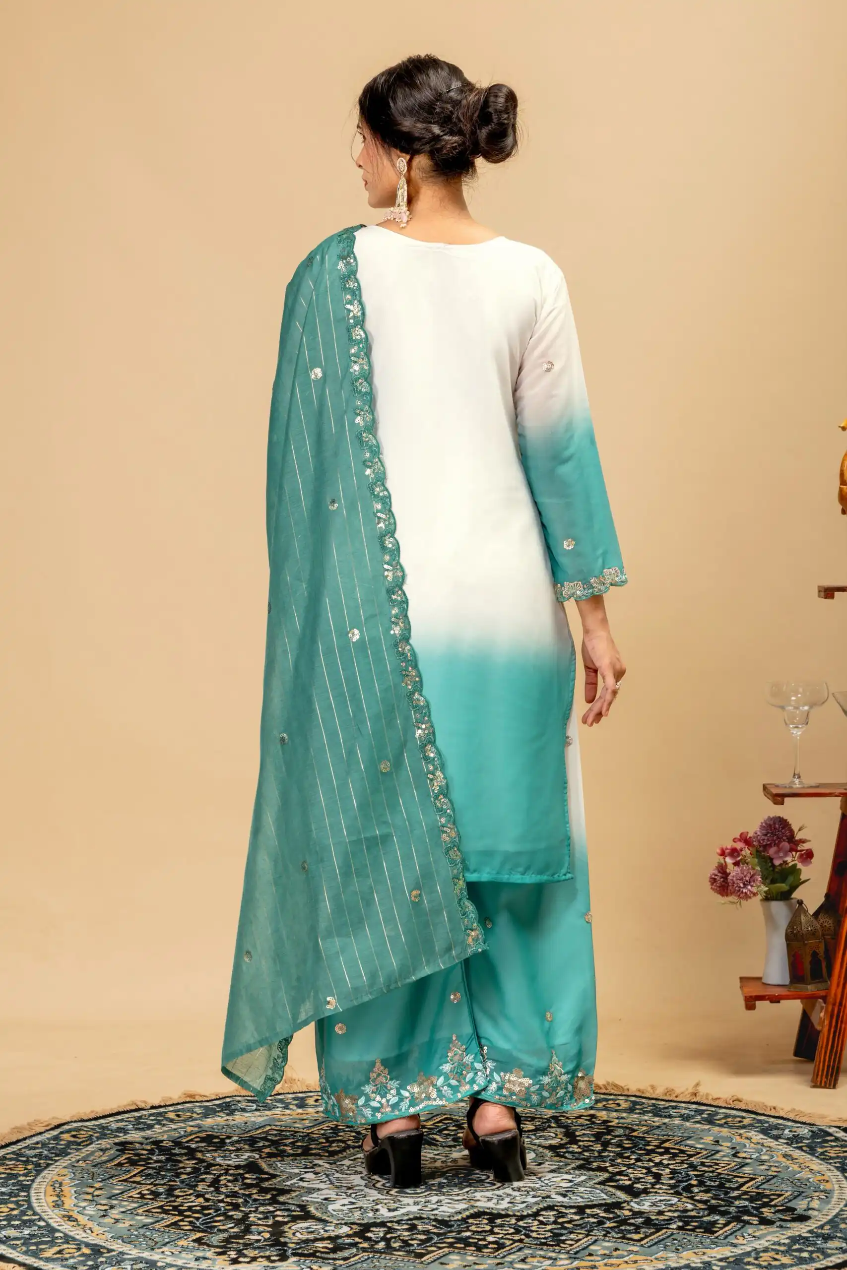 ST 1198 Firozi in Star Georgette Embroidery Work Salwar Suit . Introductory Price ₹2399. Delivery 4-6 Working Days. Shop now. | Jump Suits, Straight Suits, Casual Suits, Creative suits, Designer Suits, Palazzo Suits, Party Wear Suits, Patiala Suits, Salwar suit