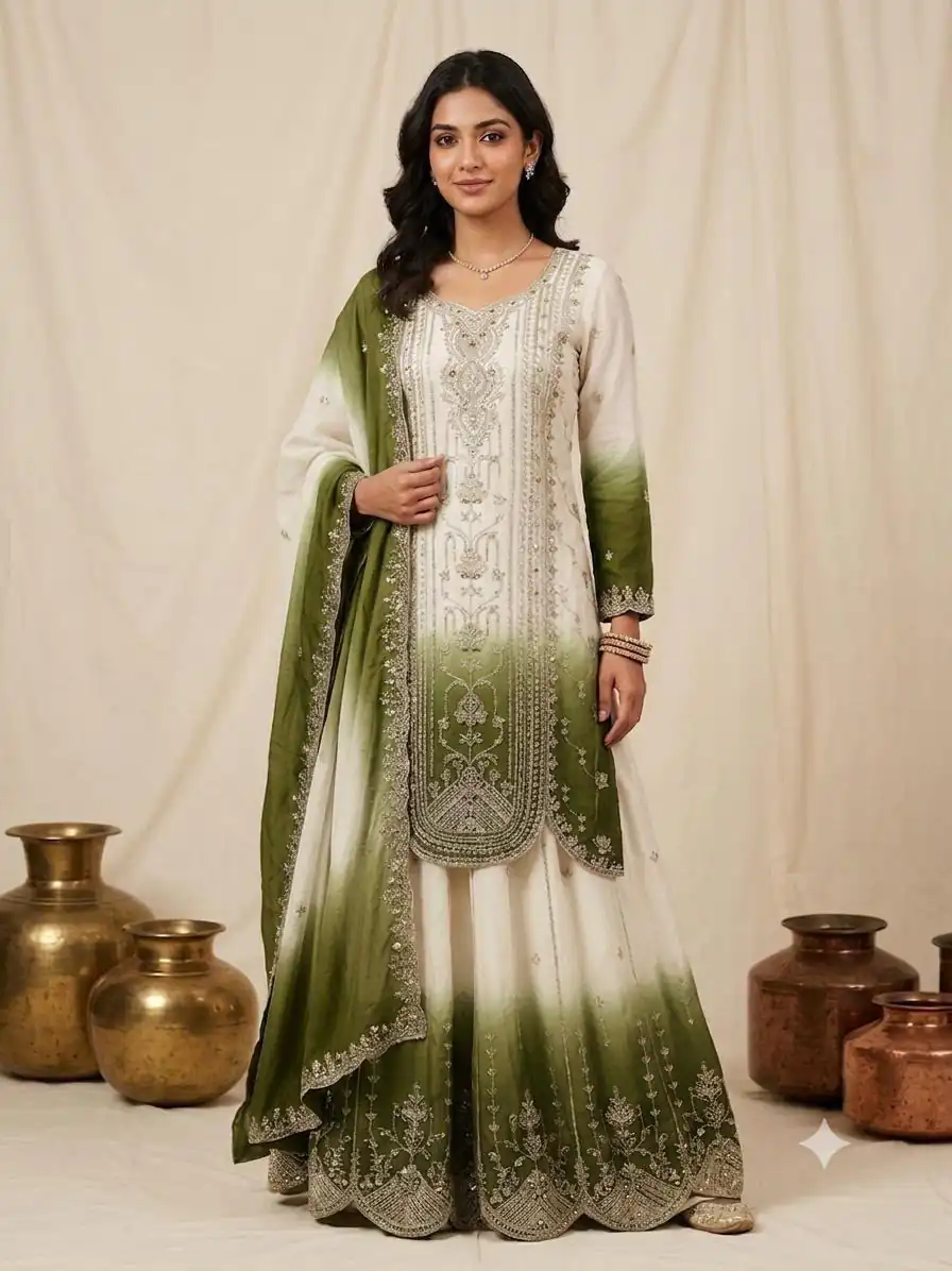 LG 2128 Green in Star Georgette Embroidery Work Salwar Suit . Introductory Price ₹2399. Delivery 4-6 Working Days. Shop now. | Jump Suits, Straight Suits, Casual Suits, Creative suits, Designer Suits, Palazzo Suits, Party Wear Suits, Patiala Suits, Salwar suit