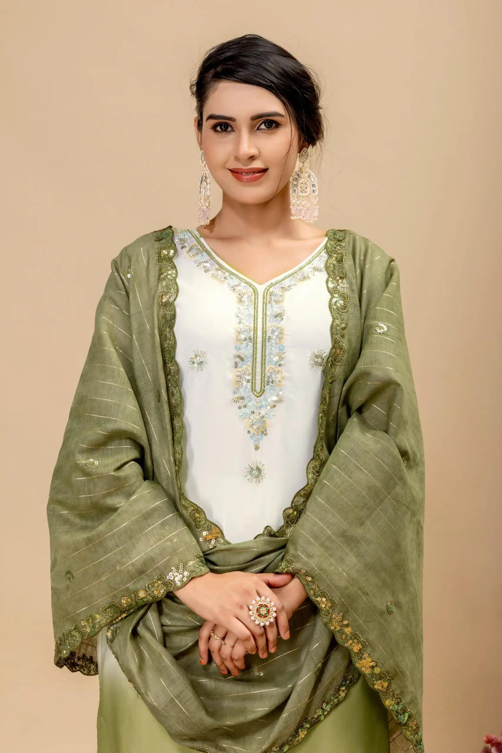 ST 1198 Mehandi in Star Georgette Embroidery Work Salwar Suit . Introductory Price ₹2399. Delivery 4-6 Working Days. Shop now. | Jump Suits, Straight Suits, Casual Suits, Creative suits, Designer Suits, Palazzo Suits, Party Wear Suits, Patiala Suits, Salwar suit