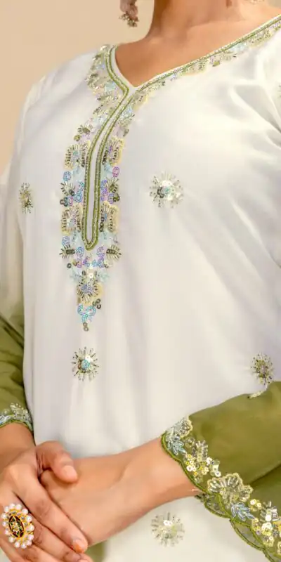 ST 1198 Mehandi in Star Georgette Embroidery Work Salwar Suit . Introductory Price ₹2399. Delivery 4-6 Working Days. Shop now. | Jump Suits, Straight Suits, Casual Suits, Creative suits, Designer Suits, Palazzo Suits, Party Wear Suits, Patiala Suits, Salwar suit