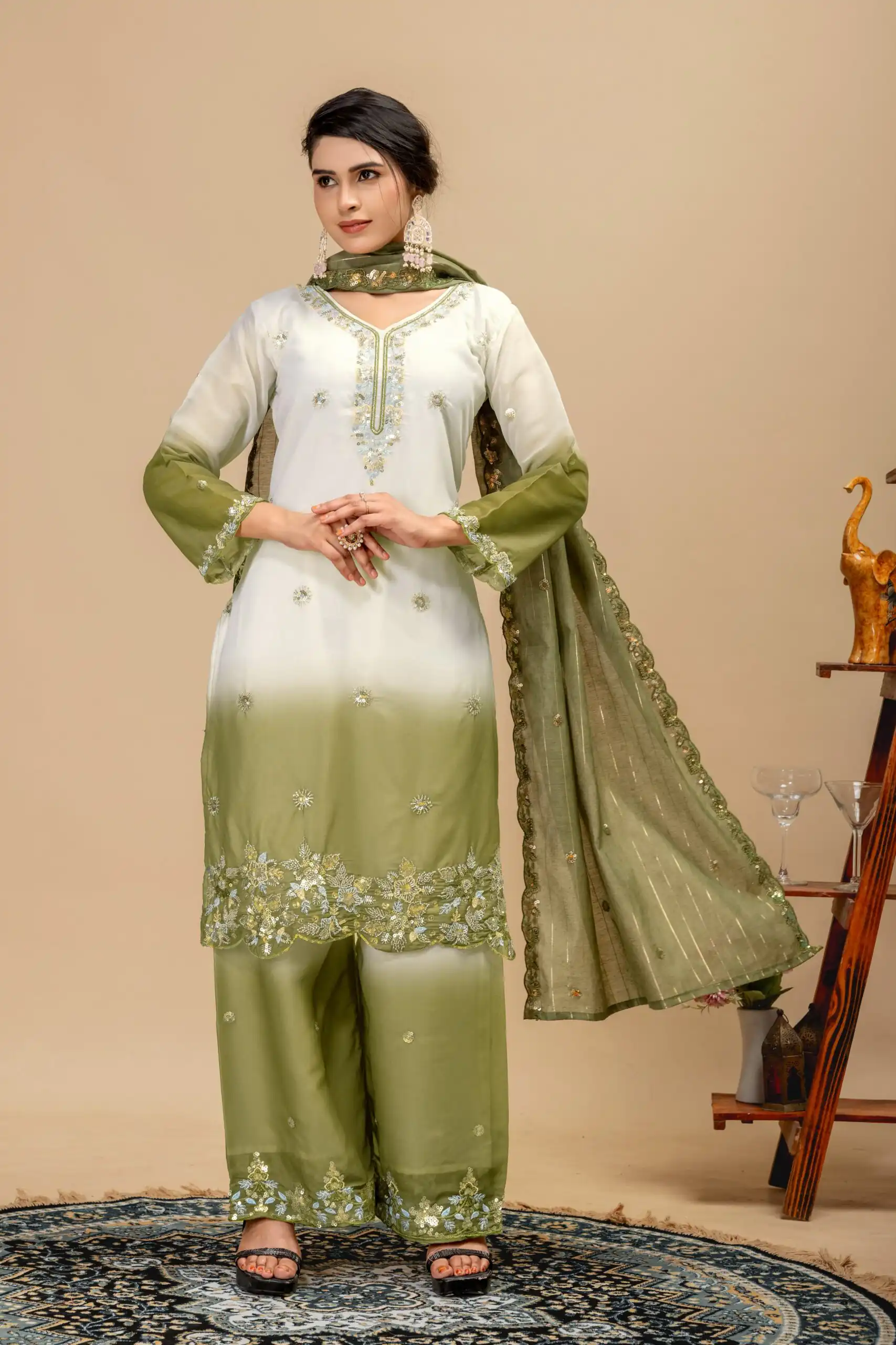 ST 1198 Mehandi in Star Georgette Embroidery Work Salwar Suit . Introductory Price ₹2399. Delivery 4-6 Working Days. Shop now. | Jump Suits, Straight Suits, Casual Suits, Creative suits, Designer Suits, Palazzo Suits, Party Wear Suits, Patiala Suits, Salwar suit