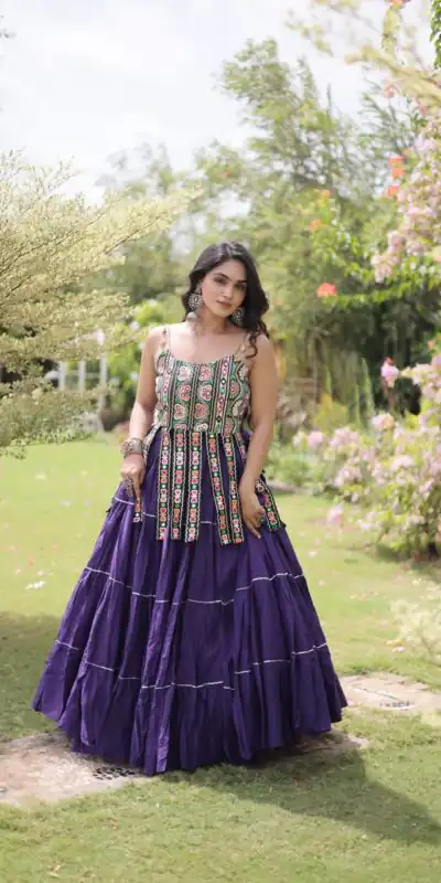 KA 5075 Purple Kora Cotton Lehenga Choli erfect for Wedding, Party, Haldi, Traditional Day, Makar Sankranti – . Special Price ₹2899. Delivery 4-6 Working | Bollywood Lehenga, Creative Lehenga, Designer Lehenga, Embroidered Lehenga, Lehenga, Party Wear Lehenga