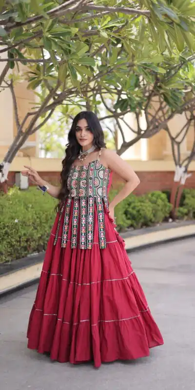 KA 5075 Red Kora Cotton Lehenga Choli erfect for Wedding, Party, Haldi, Traditional Day, Makar Sankranti – . Special Price ₹2899. Delivery 4-6 Working | Bollywood Lehenga, Creative Lehenga, Designer Lehenga, Embroidered Lehenga, Lehenga, Party Wear Lehenga